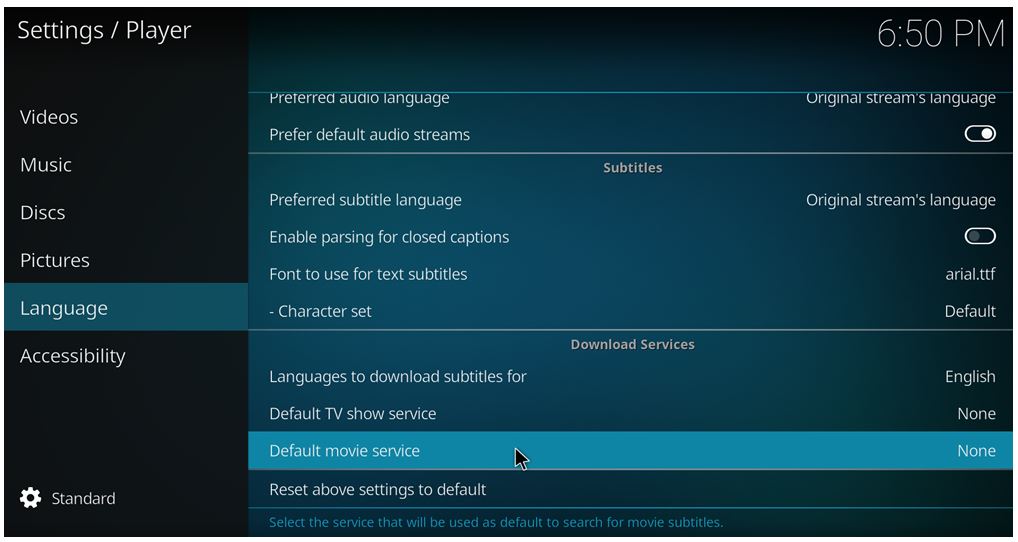 how to activate subtitles on kodi 17