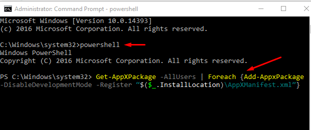 windows 10 start menu not working