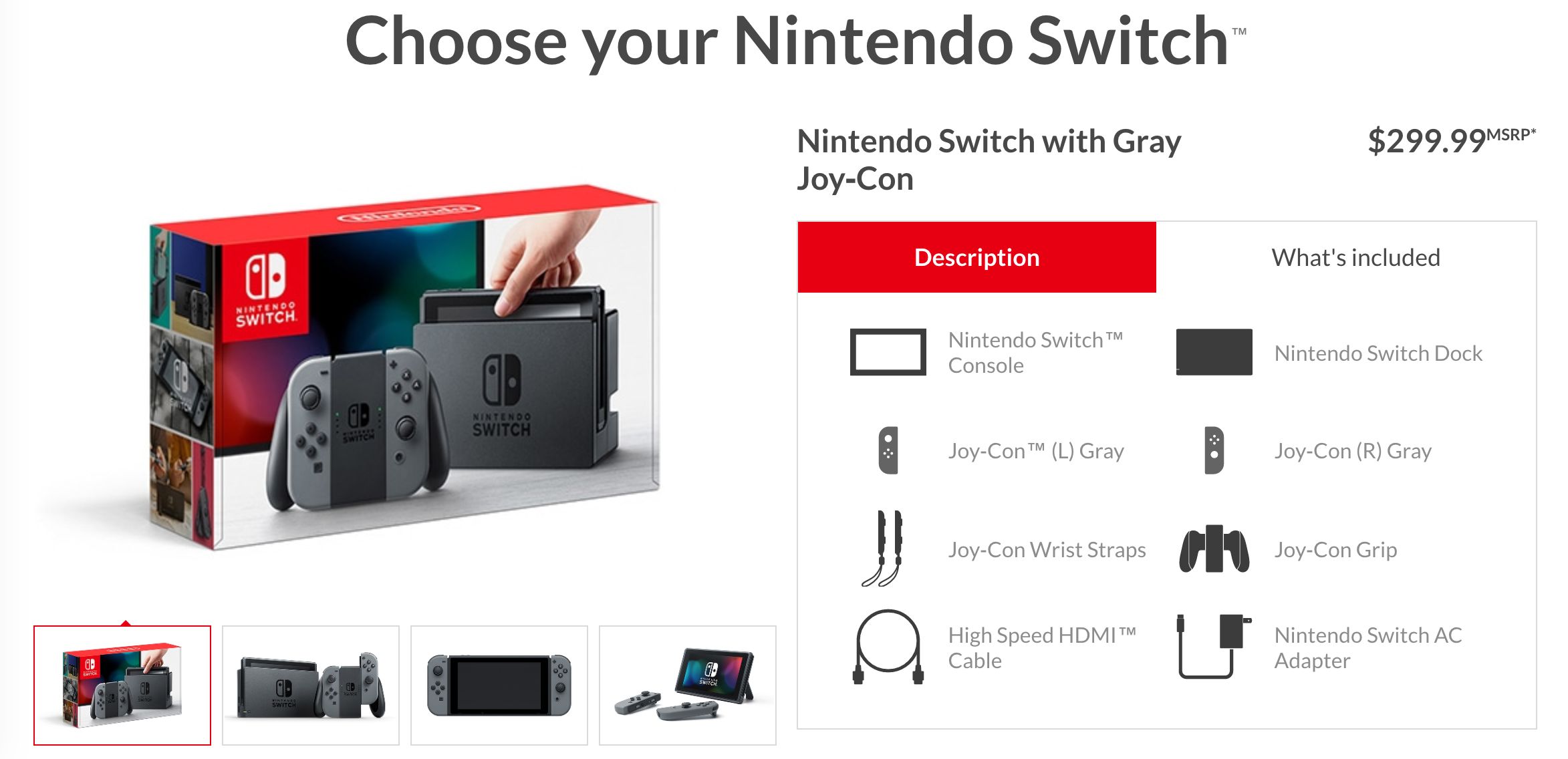 nintendo switch price