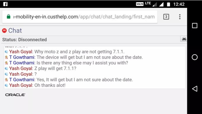 Moto Z Play Android 7.1.1 update