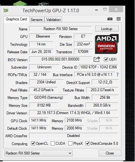 RX 480 upgraded to RX 580 for free