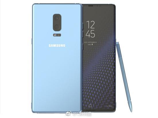 Galaxy Note 8 Coral Blue Render