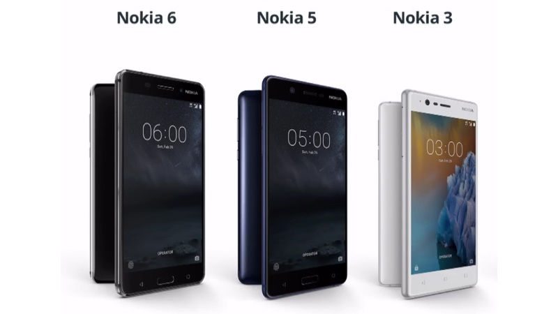 Nokia 3, Nokia 5, Nokia 6 (NDTV)