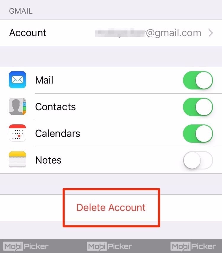 delete mail documents and data on iphone