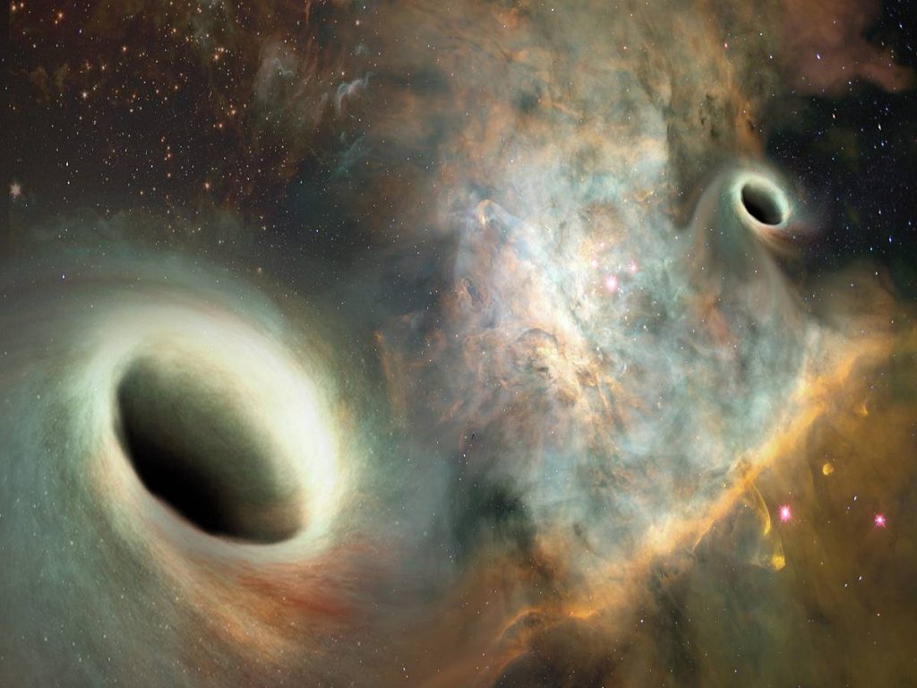 orbiting supermassive blackholes
