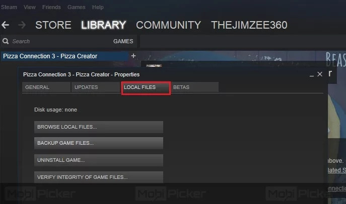 steam update disk write error