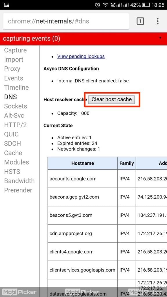 dns_probe_finished_bad_config android