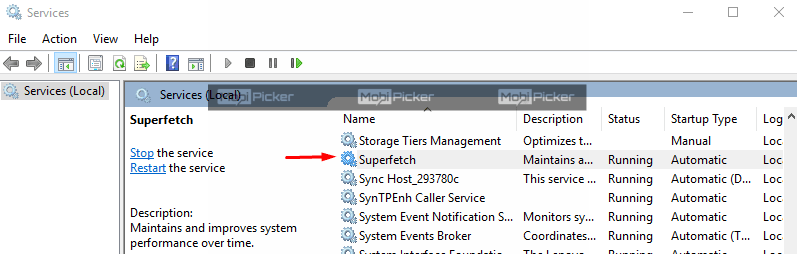 disable superfetch to Fix Service Host Local System High Disk Usage