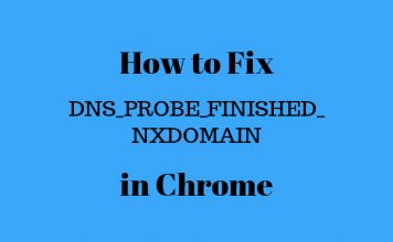 how to fix DNS_PROBE_FINISHED_NXDOMAIN in chrome