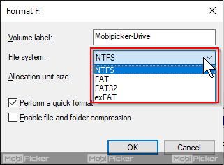 Windows was unable to complete the format pendrive 