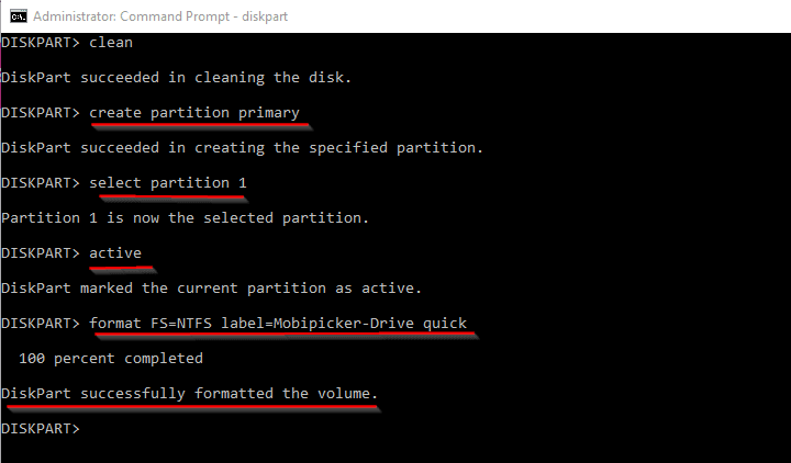 Windows was unable to complete the format external hard drive pen drive