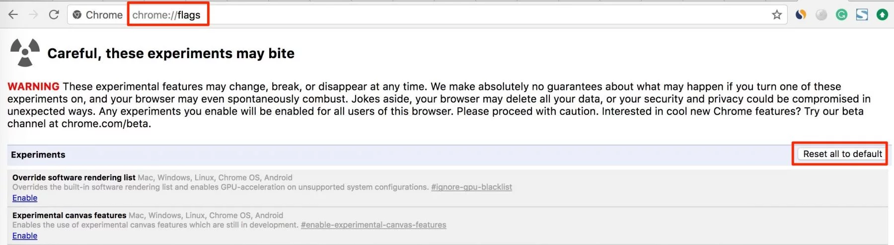 reset chrome to fix error the webpage not available DNS_PROBE_FINISHED_NXDOMAIN