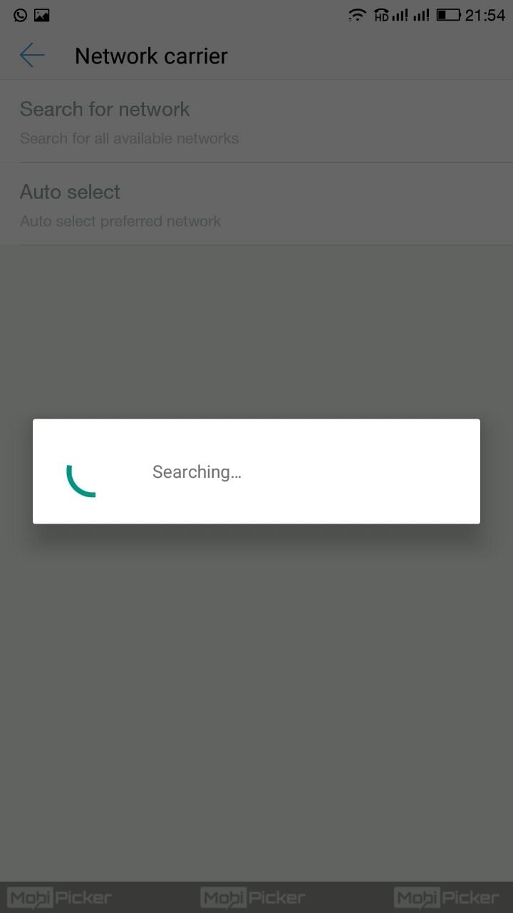 mobile network not available