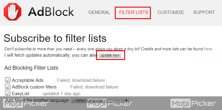 AdBlock not working on YouTube