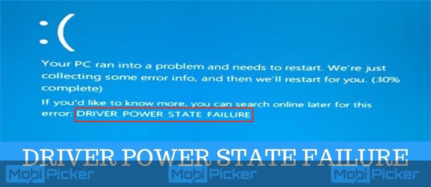 blue screen driver power state failure windows 10