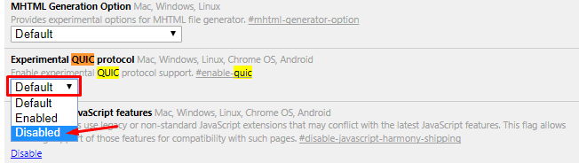 what is ERR_QUIC_PROTOCOL_ERROR