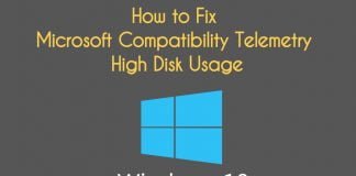 Windows 10 Microsoft Compatibility Telemetry High Disk Usage