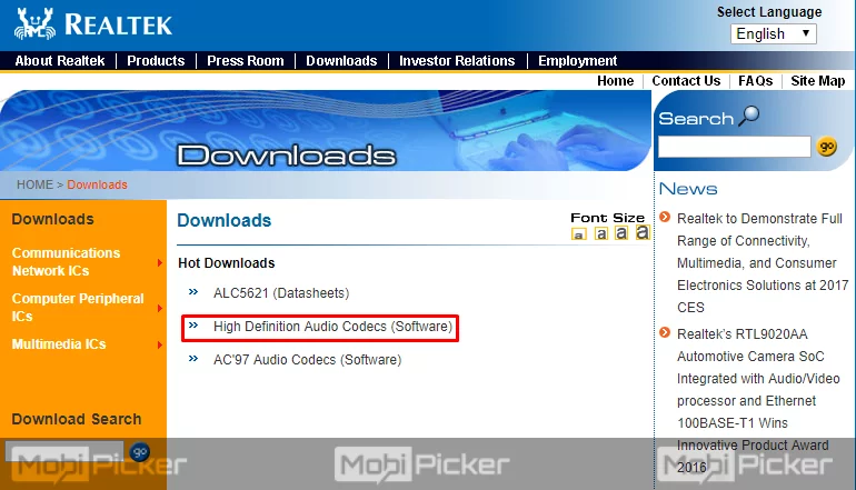 Realtek HD Audio Manager windows 10