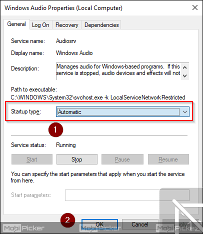 The audio service is not running windows 10 fix