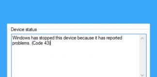 Windows has Stopped this Device because it has Reported Problems. (code 43)