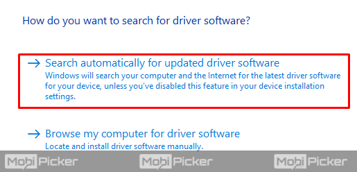 search driver updates automatically windows 10