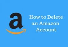 how to delete amazon account