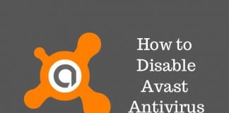 how to disable avast