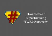 how to flash supersu using twrp recovery android root