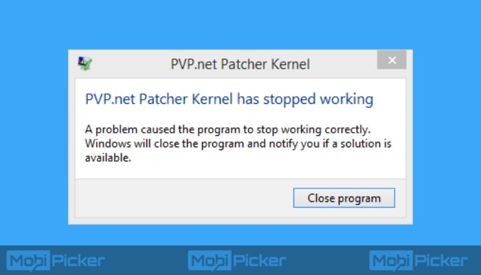 Fixed Pvp Net Patcher Kernel Has Stopped Working 17 League Of Legends