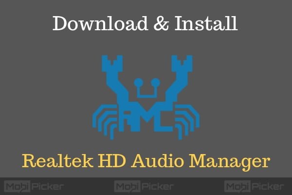 realtek hd audio manger