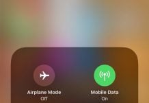 airdrop in ios 11 control panel