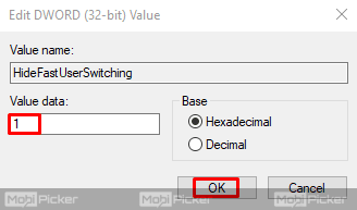 Disable Fast User Switching