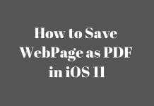 how to save webpage as pdf in ios 11