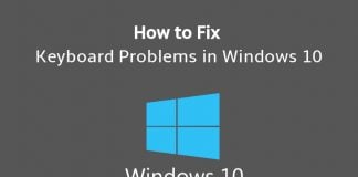 keyboard not working in Windows 10
