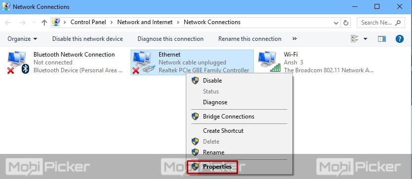 wifi doesn't have a valid ip configuration windows 10