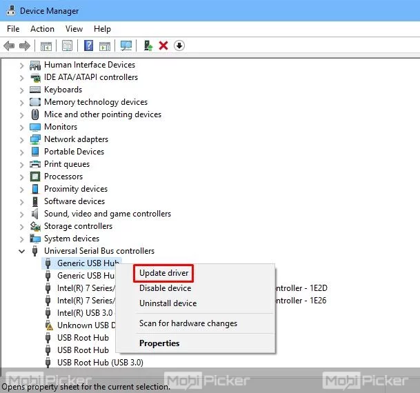 USB Device Not Recognized