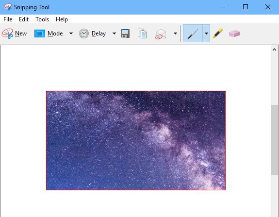 how to use snipping tool in windows 10