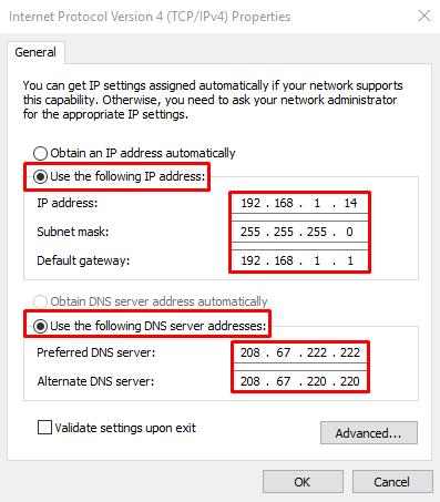 WiFi doesn't have a valid ip configuration