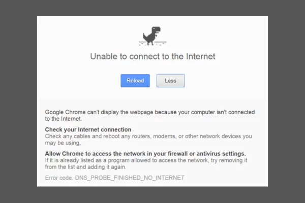 DNS_PROBE_FINISHED_NO_INTERNET