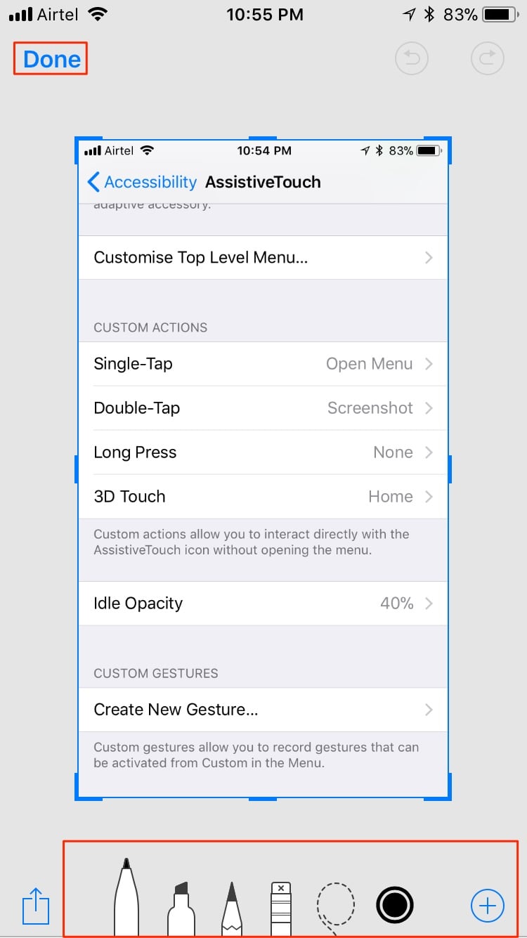 how to take screenshot on iphone x