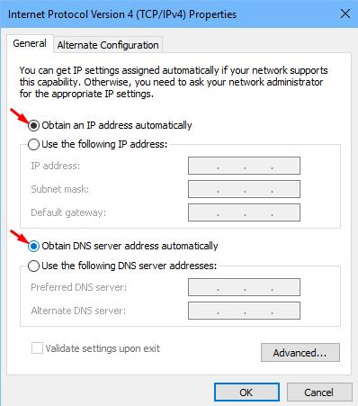 wireless network connection doesn't have a valid ip configuration