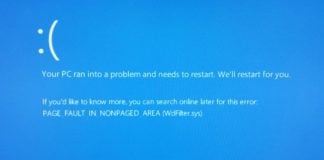 page fault in nonpaged area bsod