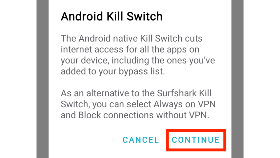 android kill switch